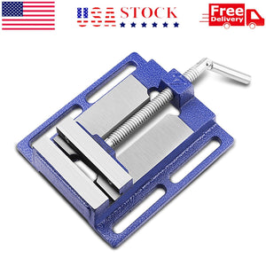 2.5"  3" 4" Bench Vise Clamp Table Flat Drill Press Vice Milling Machine Blue