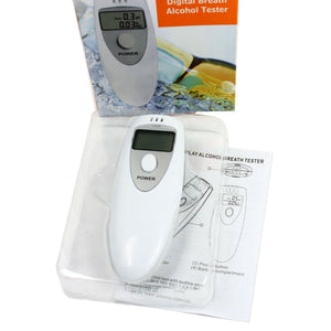 Digital Alcohol Breathalyzer Compact Portable NO CONTACT Breath Tester Analyzer