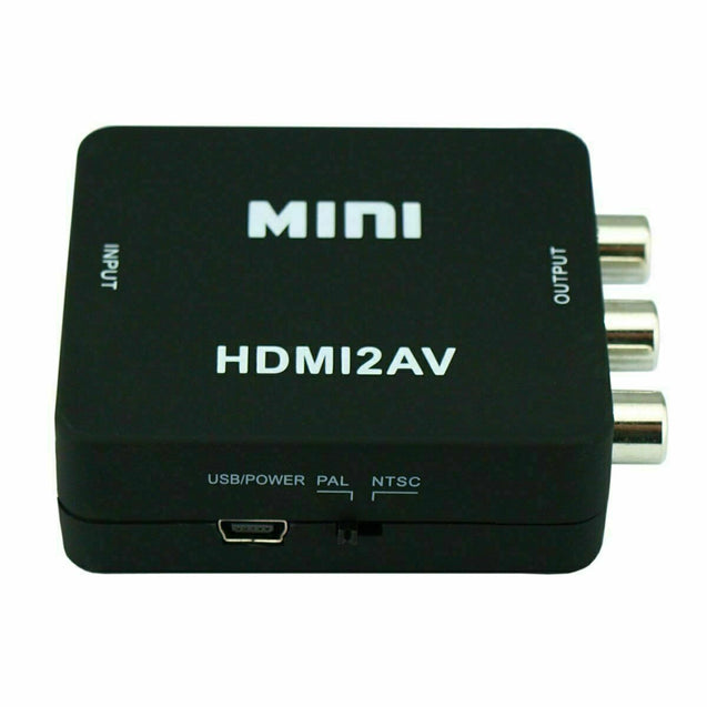 2 PCS Mini Composite HDMI CVBS RCA to AV Video Converter Adapter 720p 1080p