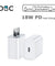 18W USB-C Fast Wall Charger w/ Type C 8 Pin Cord for iPhone 14 13 12 11 X 8 7