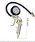 Dial Tire Inflator Gauge Flexible Hose 220 PSI Pistol Style Air Chuck Pneumatic