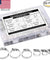 60pcs Adjustable Hose Clamps Worm Gear Stainless Steel Clamp Assortment 7 Sizes