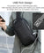 Anti Theft Sling Bag Waterproof Chest Bag Crossbody Backpack w/ USB Charge Port