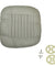 Universal Car Seat Cover PU Leather 3D Breathable Pad Mat for Auto Chair Gray
