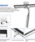 Stainless Steel All-Purpose Squeegee Shower Cleaner Doors Bathroom Windows Glass