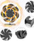 7 Blade 1400rpm Fireplace Stove Fan Heat Powered Silent Wood Log Fuel Saving Eco