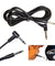 2 Pack 10ft Electric Patch Cord Guitar Amplifier Amp Cable Right Angle 90 Degree