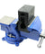 5" Heavy Duty Steel Bench Vise with Anvil Swivel Table Top Clamp Locking Base