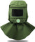 Industrial Sand Blasting Hood Cap Glass Face Shield Vent Design Anti Dust Green