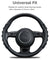 2PC Car Steering Wheel Booster Non-Slip Carbon Fiber Cover Universal Accessories