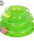 Pet Cat Crazy Ball Disk Interactive Toys Amusement Plate Trilaminar Funny Toy