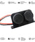 Waterproof Power Dual Socket Car Motorcycle Cigarette Lighter Plug 12V Outlet 