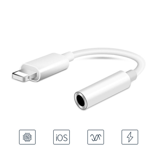 2 PCS 8-Pin to 3.5mm Headphone Jack Adapter for iPhone 13 12 11 X 7 8 X Xs Max