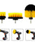 3 PCS Drill Brushes Set Tile Grout Power Scrubber Cleaner Spin Tub Shower Wall