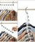 6 Pack Metal Wonder Closet Hanger Organizer Hook Space Saving Clothes Rack NEW