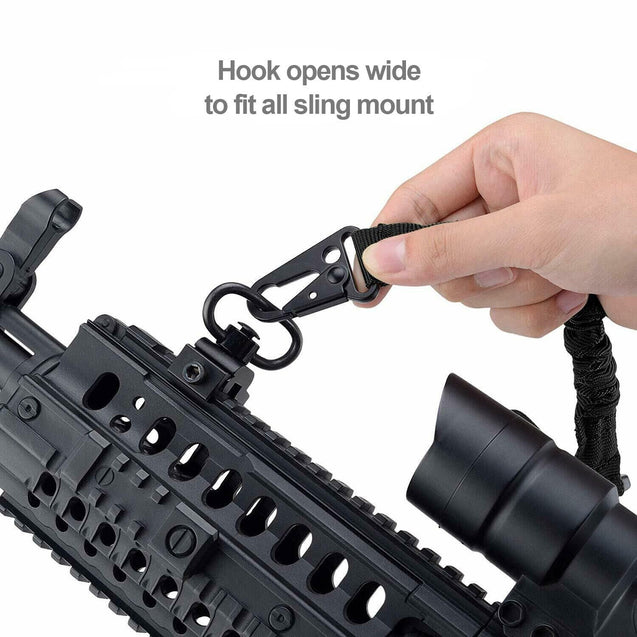 Tactical Two Point Sling Strap Rifle Gun Sling Shoulder Strap with 2 QD Buckle