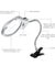 2.25X 5X Flexible Magnifying Lamp Lighted Desk Reading Loupe Magnifier w/ Clamp