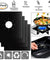 8 Reusable Non-Stick Gas Range Stove Top Burner Protectors - Easy Clean Liners