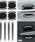 8x Reflective Car Door Handle Safety Strip Protective Film Sticker Warning Decal