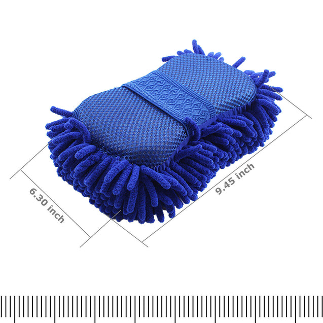 Car Auto Hand Wash Towel Microfiber Washing Gloves Coral Sponge Cleaning Tool