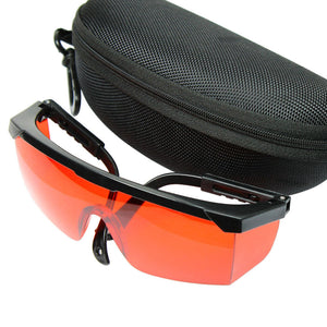 532nm Tinted Laser Safety Glasses Goggles - Protective Case + Cleaning Cloth