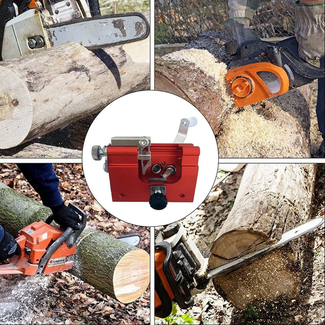 Portable Chainsaw Sharpening Jig Sharpener Kit for 12-20" Chainsaw &Electric Saw