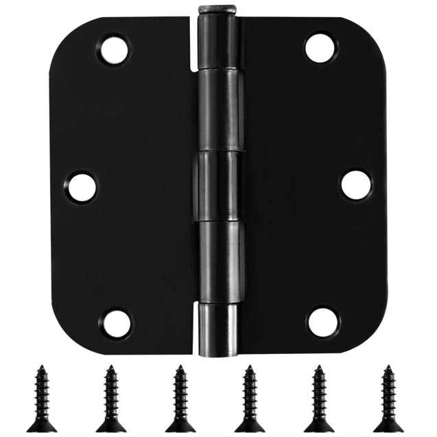 25 Pack 3.5" Dark Oil Rubbed Bronze Interior Door Hinges 5/8" Radius ORB Hinge