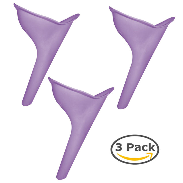3/5PCS Portable Female Urinal Funnel Camping Travel Toilet Stand Pee Device