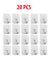 20-40PCS Adhesive Sticky Hooks Heavy Duty Wall Seamless Hook Hangers Transparent