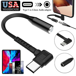 USB Type C to 3.5mm Headphone Audio Adapter Cable For Galaxy S21 S20 Note 20 10 