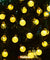 30 LED 20ft Solar String Ball Lights Outdoor Waterproof Warm White Garden Decor
