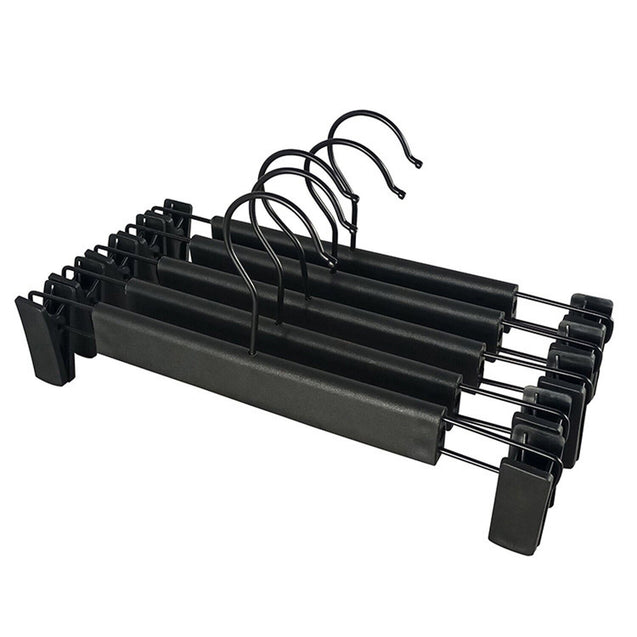 10-80 Pack Adjustable Clip Clothes Pants Hanger Trousers Skirt Dress Slack Rack