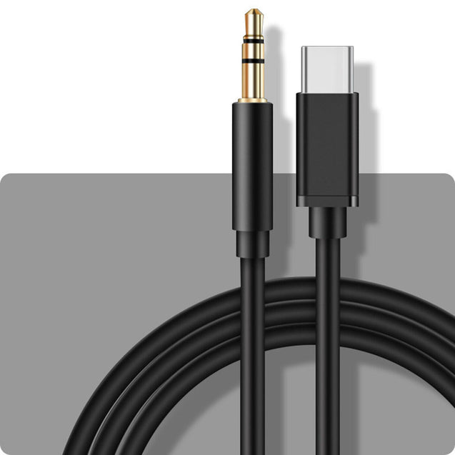 USB-C to AUX 3.5mm Audio Cable Adapter Galaxy S8 S9 S10 S20 S21 Note 8 9 10 3FT