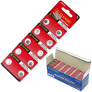 200 PCS LR66 AG4 377 LR626 1.5V Alkaline Battery 0% Hg for Watch Hearing Aid