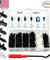 100 PCS Car Clips 6 Sizes Trim Push Retainer Pin Rivet Bumper w/ Remover Tool