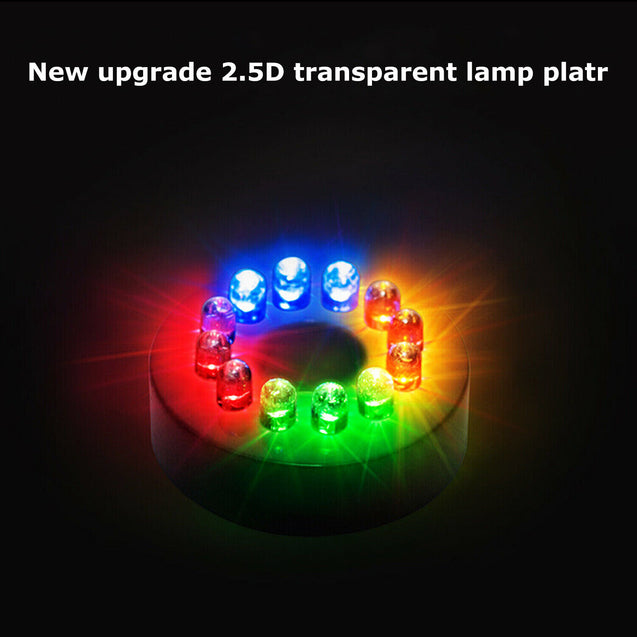 Submersible Water Pump with 12 LED 16W Lights for Fountain Pool Garden Pond Tank