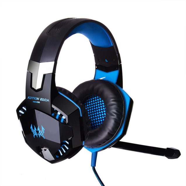 3.5mm Gaming Headset MIC LED Headphones Surround for PS4 Xbox One X 360 E PC