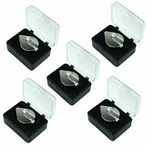 Wholesale Five (5) 30X Jeweler Loupes 30 x 21mm Magnifier with storage case