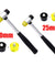 25mm / 30mm Rubber & Nylon Mallet Rubber Handle Jewelers Hammer Window Glazing