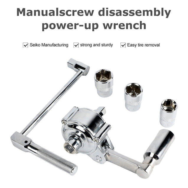 1/2" Torsional Torque Multiplier Wrench Lug Nut Remover 17 19 21 Tire Change NEW