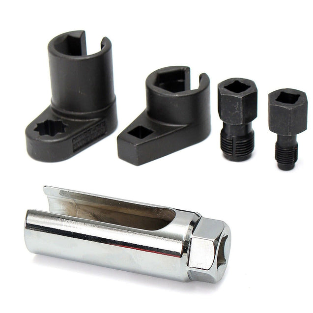 5 PCS Oxygen Sensor Socket Thread Chasers Tool Set Repair Kit Car Garage US