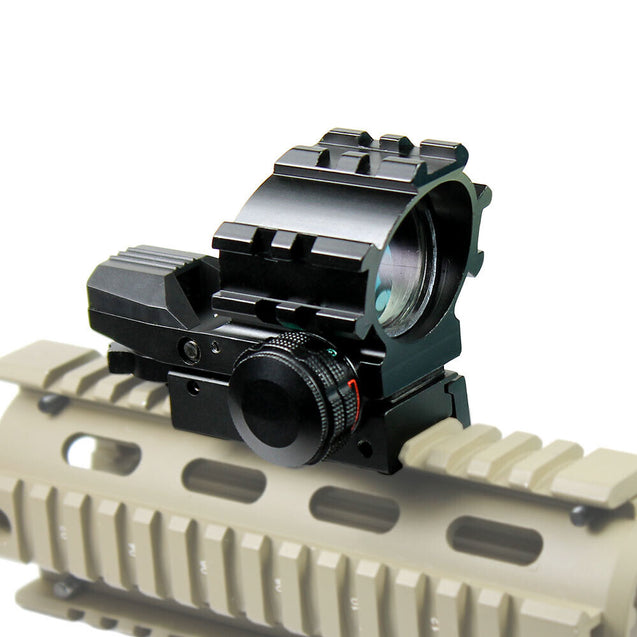 Tactical Holographic 4 Reticles Projected Red Green Dot Reflex Sight 20mm Rail