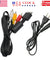 Audio AV RCA+AC Cable Power Supply Adapter Cord For Sony Playstation 1/2 PS2 FAT