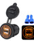 12V Car Lighter Socket Dual 2.1A USB Port Charger Power Outlet LED