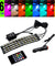 2 Set LED Strip Neon Light Kit Interior + Under Car Tube Underbody System Remote