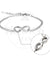 Men Women Polished Charm Infinity Love Symbol Stainless Steel Chain Bracelet