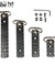 3 5 8 10-Slot KeyMod M-LOK Picatinny Rail Section & Push Button QD Sling Swivel