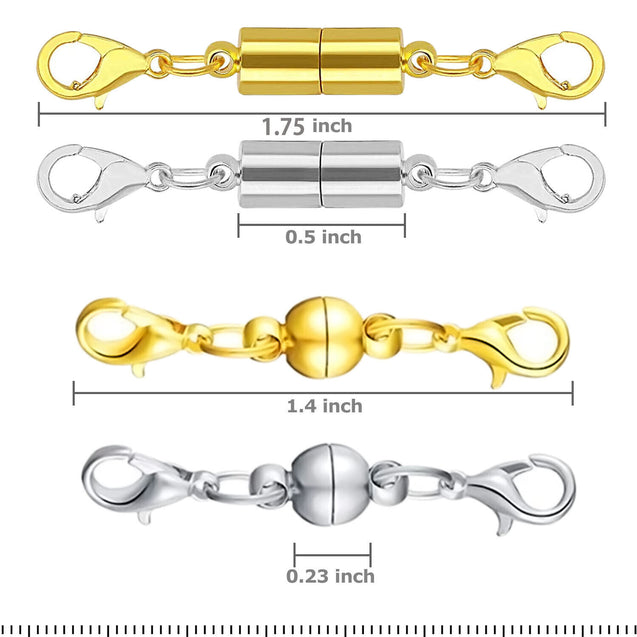 Magnetic Lobster Claw Lock Clasps DIY Necklace Bracelet Jewelry Hook Extender