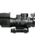 Tactical 4X32 Rifle Scope Fiber Optic Sight & illuminated Chevron Range Recticle