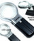 3X Illuminated Magnifier 3" Lighted Magnifying Glass LED Folding Stand